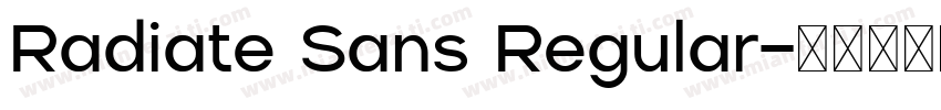 Radiate Sans Regular字体转换